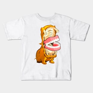 Hippopotamus with dentures Kids T-Shirt